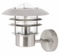 Miniatyrbillede 3 af 4: BRILLIANT lampe Terrence udendørs væglampe stående rustfrit stål | 1x A60, E27, 60W, gf normale lamper n, Ent, | IP beskyttelsesklasse: 44 - stænkskær