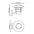 Miniatyrbillede 2 af 4: BRILLIANT lampe Terrence udendørs væglampe stående rustfrit stål | 1x A60, E27, 60W, gf normale lamper n, Ent, | IP beskyttelsesklasse: 44 - stænkskær