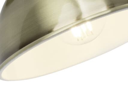 BRILLIANT lampa Ester vägg spot switch mässing antik / svart | 1x D45, E14, 25W, lämplig för dropplampor ingår inte Svängbar arm | Lämplig för LED-lam