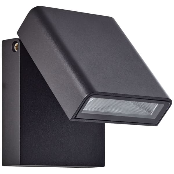 BRILLIANT lampe Toya LED udendørs vægspot sort | 1x 7W LED integreret, 736lm, 4200K | IP beskyttelsesklasse: 44 - stænkskærm | Drejeligt hoved
