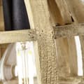 Miniatyrbillede 7 af 11: BRILLIANT lampe Matrix Wood vægspot sort / natur | 1x D45, E14, 40W, egnet til dryplamper medfølger ikke Drejeligt hoved | Velegnet til LED-lamper
