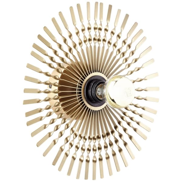 BRILLIANT lamppu, Mendoza seinävalaisin 33cm kultaa, metallia, 1x A60, E27, 40W, vakiolamput (ei sisälly), A ++