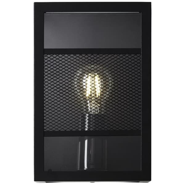 BRILLIANT lampe, Getta udendørs væglampe sort, metal/plastik, 1x A60, E27, 40W, standard lamper (medfølger ikke), A++
