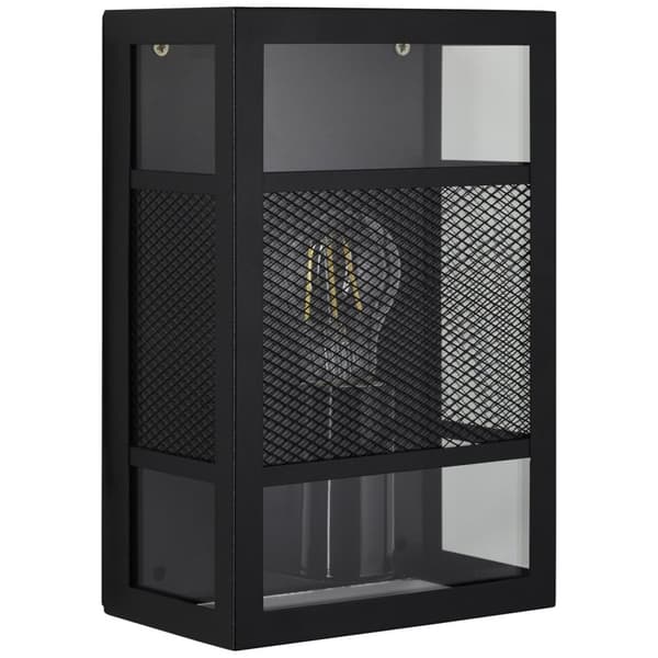 BRILLIANT lampe, Getta udendørs væglampe sort, metal/plastik, 1x A60, E27, 40W, standard lamper (medfølger ikke), A++