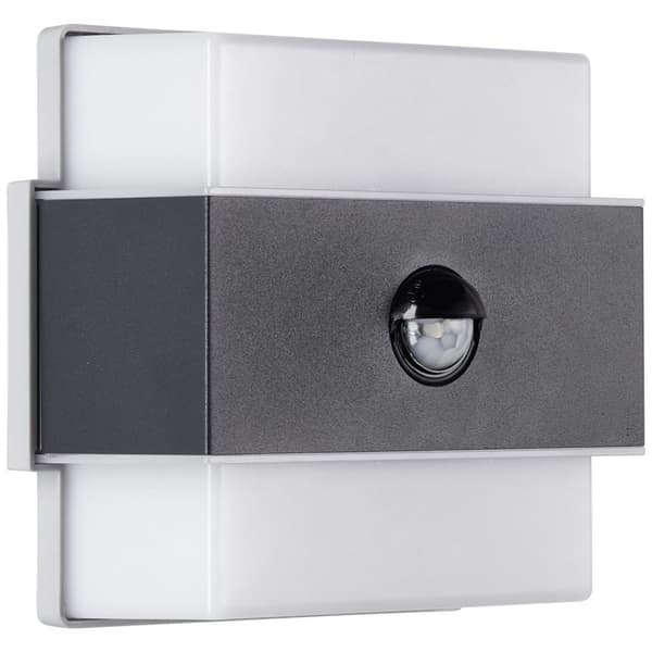 BRILLIANT lamppu, Archie LED ulkoseinävalaisin liiketunnistin antrasiitti, metalli/muovi, 1x 7.5W LED integroitu, (650lm, 4000K), A