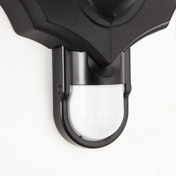 BRILLIANT lampe, Carleen udendørs væglampe bevægelsesdetektor sort, 1x A60, E27, 60W, IP beskyttelsesklasse: 23 - regntæt