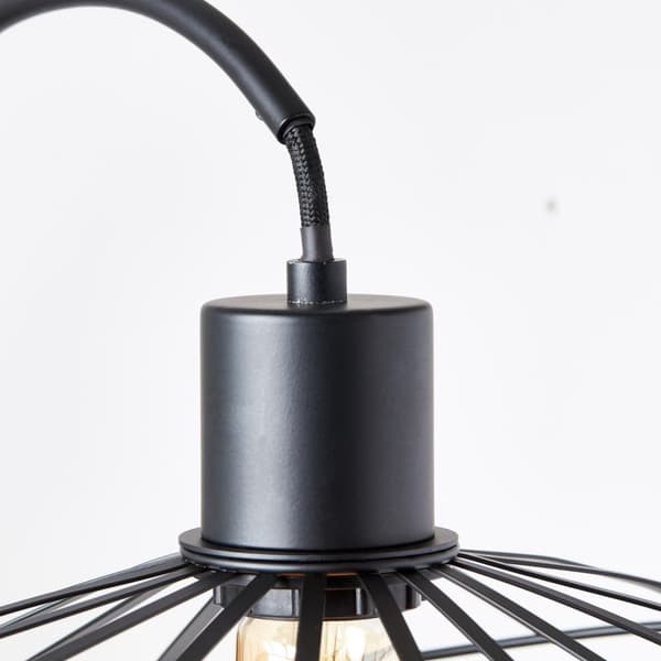 BRILLIANT lamppu, Leika seinävalaisin musta matta, 1x A60, E27, 52W, sopii LED-lampuille