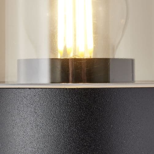 Brilliant | Sergioro ulkoseinävalaisin mattamusta | 1x A60, E27, 20W, sopii normaaleille lampuille (ei sisälly)