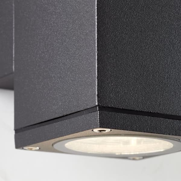 BRILLIANT lampa Hally utomhus vägglampa silver | 1x PAR51, GU10, 18W, lämplig för reflektorlampor (ingår ej)