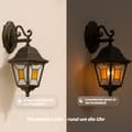 Miniatyrbild 5 av 8: BRILLIANT lampa Janel hängande utomhus vägglampa svart guld | 1x A60, E27, 60W, lämplig för normala lampor (ingår ej)