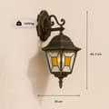 Miniatyrbild 8 av 8: BRILLIANT lampa Janel hängande utomhus vägglampa svart guld | 1x A60, E27, 60W, lämplig för normala lampor (ingår ej)