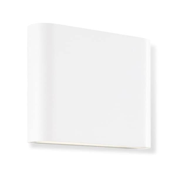 BRILLIANT lampa Welbie LED utomhusvägglampa 11,5 cm vit | 1x LED integrerad, 10W LED integrerad, (700lm, 3000K)