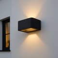 Miniatyrbillede 4 af 9: Brilliant | Golda LED udendørs væglampe 15x12cm sort | 1x LED integreret, 6,9W LED integreret, (660lm, 3000K)