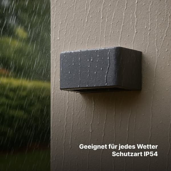 Brilliant | Golda LED udendørs væglampe 15x12cm sort | 1x LED integreret, 6,9W LED integreret, (660lm, 3000K)