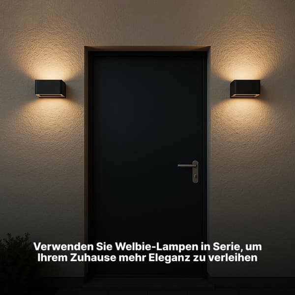 Brilliant | Golda LED udendørs væglampe 15x12cm sort | 1x LED integreret, 6,9W LED integreret, (660lm, 3000K)