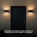 Miniatyrbillede 7 af 9: Brilliant | Golda LED udendørs væglampe 15x12cm sort | 1x LED integreret, 6,9W LED integreret, (660lm, 3000K)