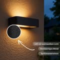Miniatyrbillede 3 af 9: Brilliant | Golda LED udendørs væglampe 22x13cm sort | 1x LED integreret, 7W LED integreret, (510lm, 3000K)