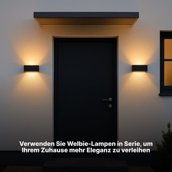 Brilliant | Golda LED udendørs væglampe 22x13cm sort | 1x LED integreret, 7W LED integreret, (510lm, 3000K)
