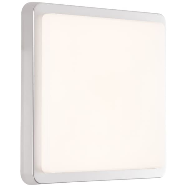 Brilliant | Devora LED udendørs væglampe 28x28cm sølv | 1x LED integreret, 12W LED integreret, (1500lm, 3000K)