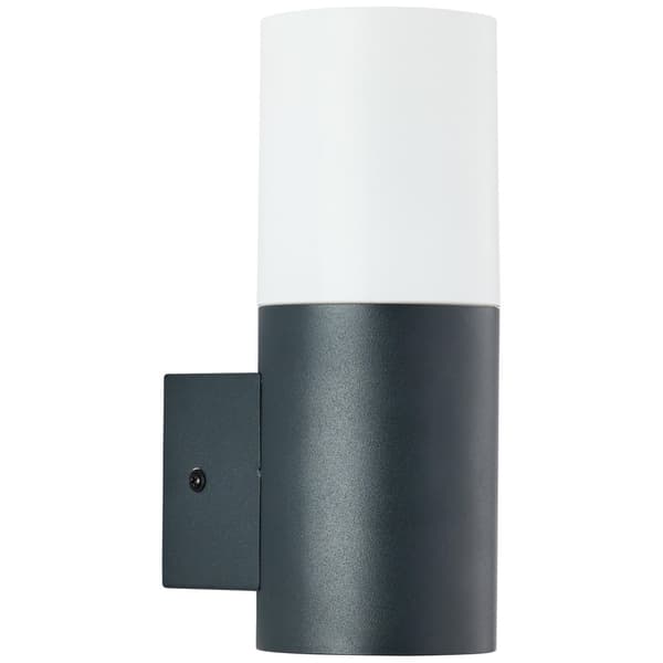 Brilliant Aberdeen udendørs væglampe, stående, antracit, rustfrit stål/plast, 1x QA60, E27, 28 W