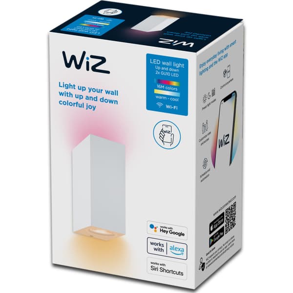 WiZ Vegglampe opp/ned 2x5W Hvit
