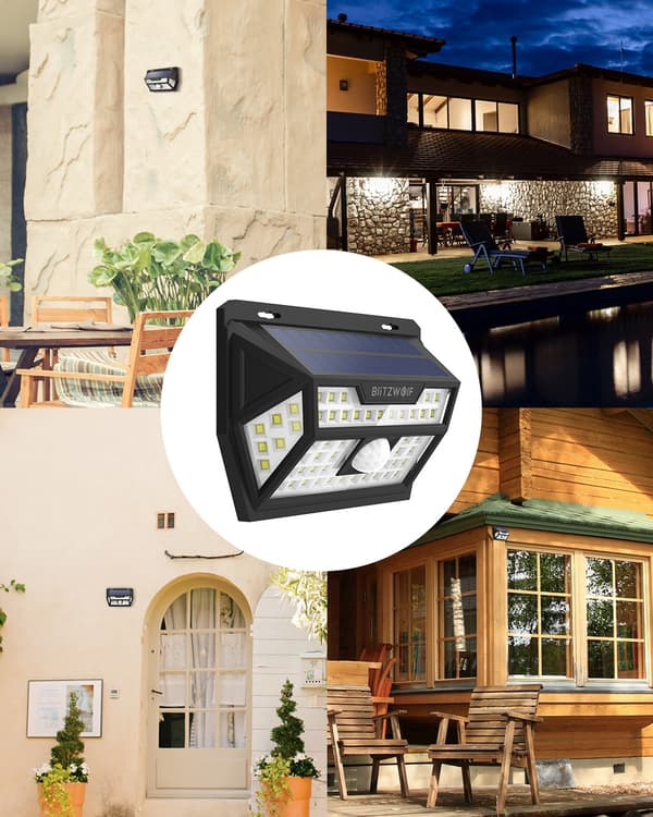 62 LED Solar Power Light PIR Bevægelsessensor Væglampe Vidvinkel Vandtæt Sikkerhedslampe til Udendørs Havesti Yard
