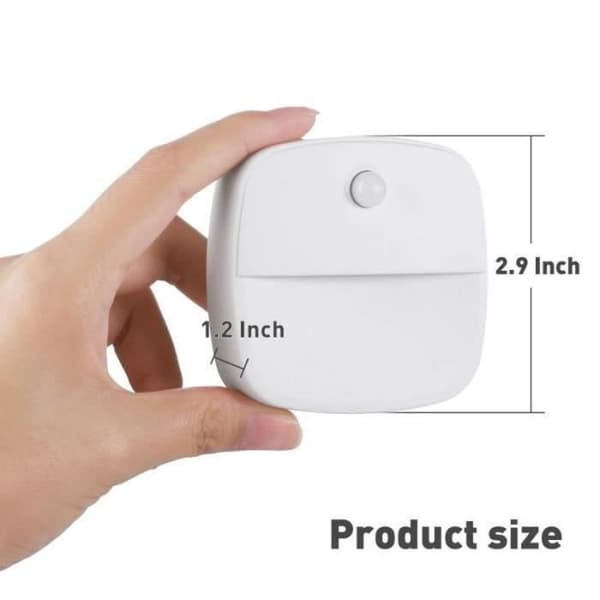 LED Vägglampa - SM15219 - Rörelsedetektor - Ljusdetektor - Pack om 3 - Inomhus