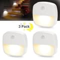Miniatyrbild 1 av 4: LED Vägglampa - SM15219 - Rörelsedetektor - Ljusdetektor - Pack om 3 - Inomhus