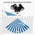 Miniatyrbild 3 av 4: ELRO LF80 Duo LED utomhuslampa med rörelsedetektor - 2 x 10 W - 1200 LM - IP54 vattentät - svart