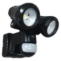 Miniatyrbild 1 av 4: ELRO LF80 Duo LED utomhuslampa med rörelsedetektor - 2 x 10 W - 1200 LM - IP54 vattentät - svart
