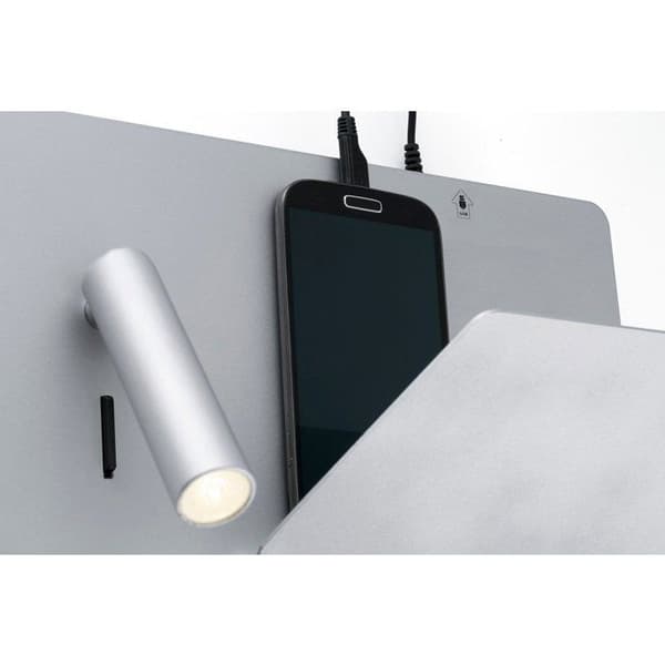 Vägglampa - Faro Barcelona - Suau - Silver - LED - 3W - 140lm