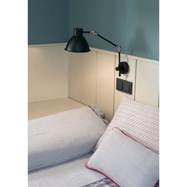 Vägglampa - FARO - Celia - Mattsvart - E14 - 20W - Modern design