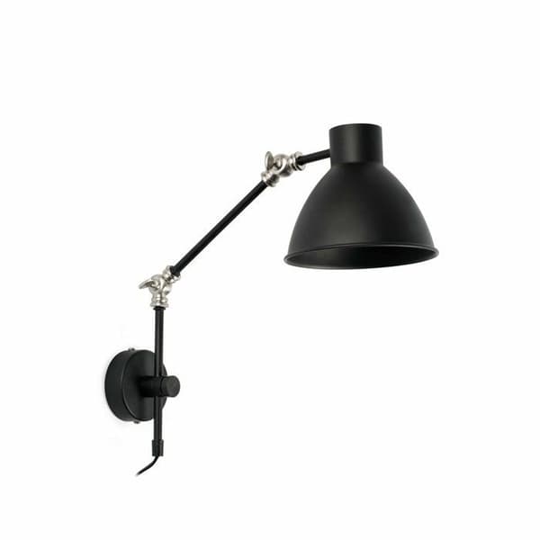 Vägglampa - FARO - Celia - Mattsvart - E14 - 20W - Modern design Svart