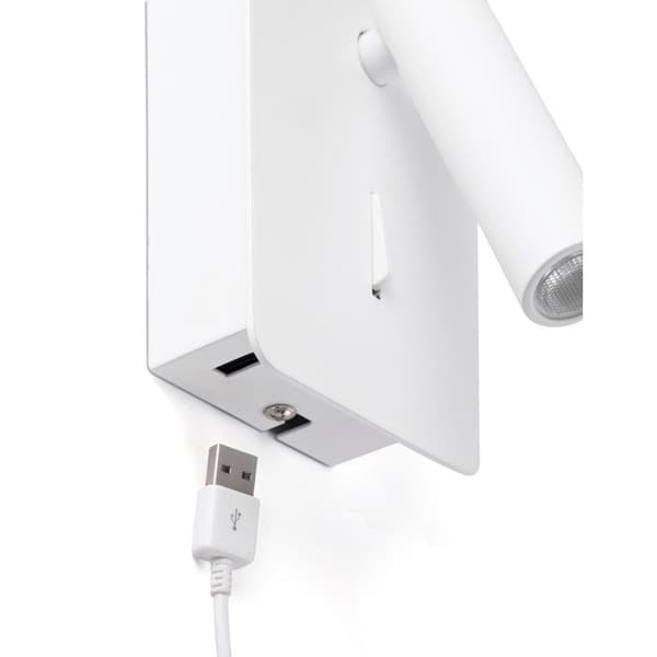 Faro Barcelona 62117 - SUAU LED Vit vägglampa från NAHTRANG