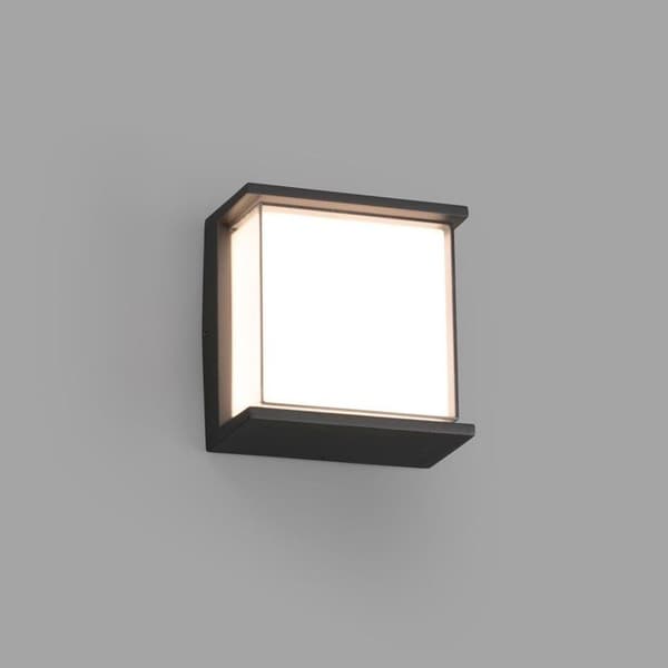 Vägglampa HIKARI - Mörkgrå - Utomhus - LED