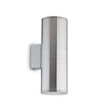 Miniatyrbild 1 av 3: Vägglampa utomhus - IDEAL LUX - GUN BIG Aluminium - Dubbel diffusor i transparent pyrexglas