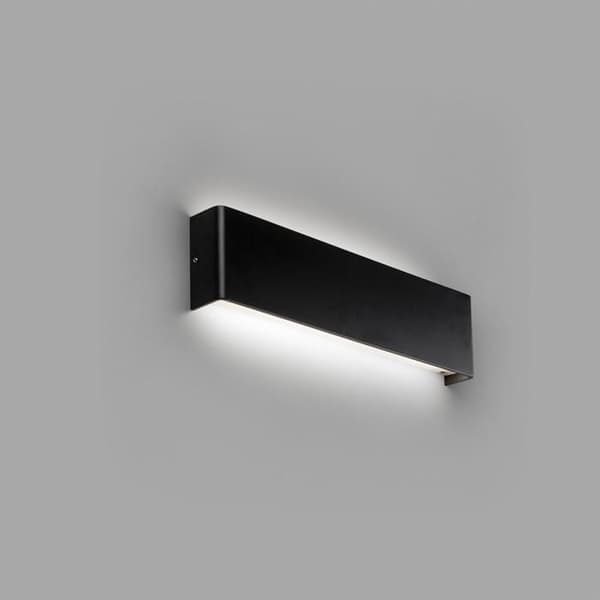 LED vägglampa - FARO - NASH - Svart - 3000K - Modern design - Inomhus