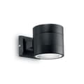 Miniatyrbild 3 av 3: Vägglampa utomhus SNIF rund Svart 1x40W - IDEAL LUX - 061450