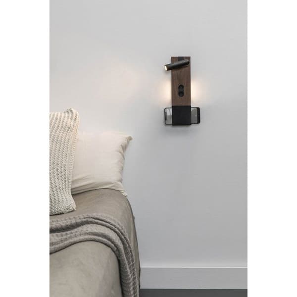 Faro MAGOS - Integrerad LED-läslampa Brun vägglampa, 2700K