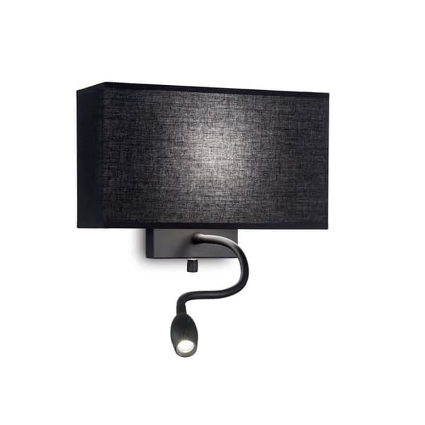 Ideal Lux Lighting LED 2 Light Wall Black Light IDL215709