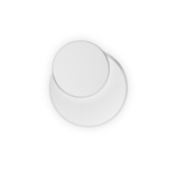 LED-vägglampa - Vit - Rund - 3000K - Metall - Moderna design