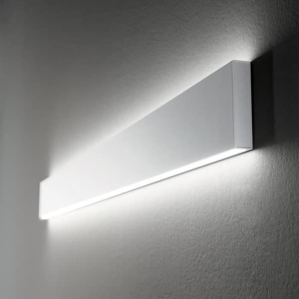 LED vägglampa - Dekorativ - Vit - 4000K - Aluminium - Modern design