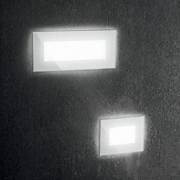 IP65 vit infälld LED utomhusvägglampa, 3000K