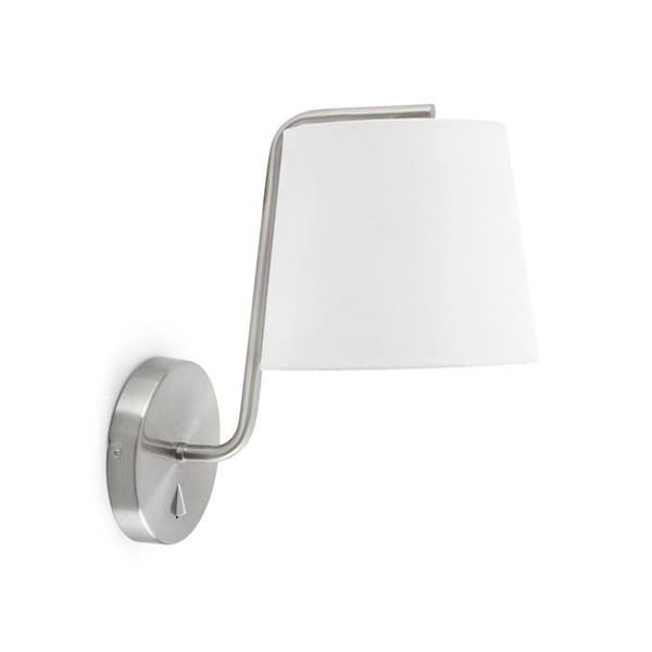 Berni Matt Nickel Lampskärm Vägglampa E27 20W - FARO - 29328 Nickel