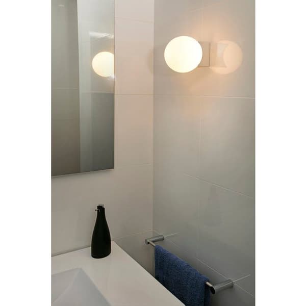 Badrumsvägglampa - FARO - Lago - Metall/Glas - Ø15cm - IP44