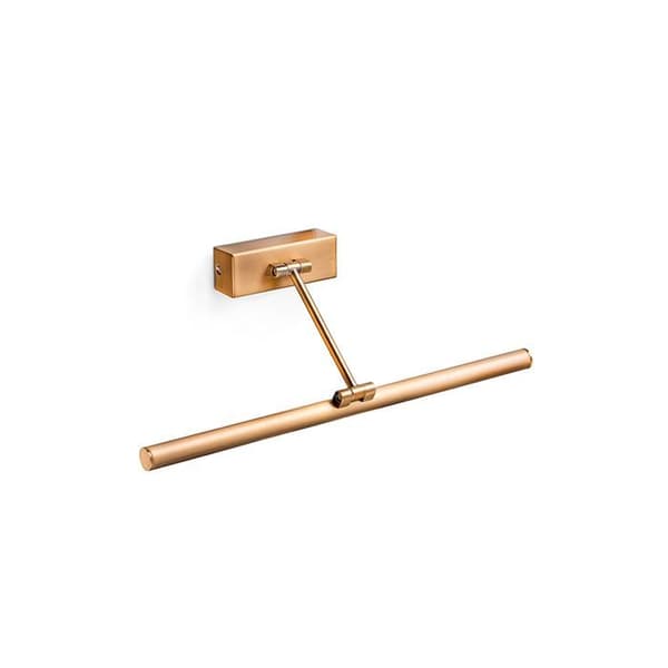 LED vägglampa - FARO - Magritte - Metall - 45cm - Åldrat guld - 8W 500lm 3000K Guld