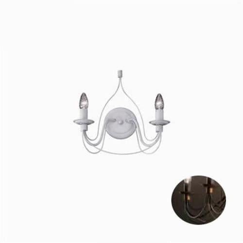 Ideal Lux CORTE AP2, Yta, 2 glödlampor, E14, IP20, Brun Brun