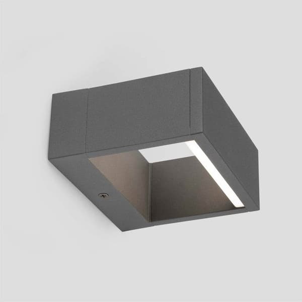 Utvändig vägglampa -ALP-Led 6W -Mörkgrå - FARO