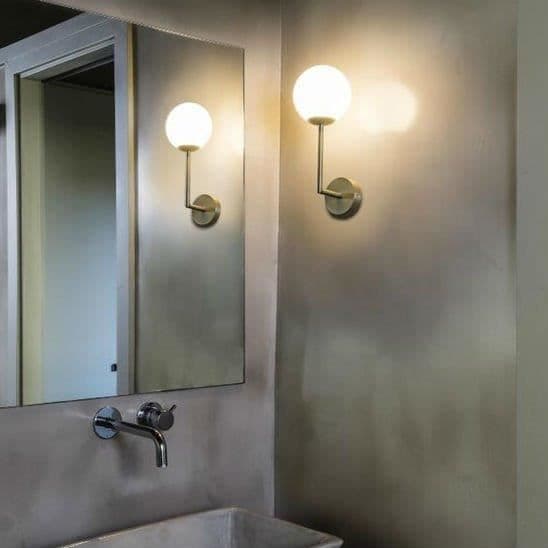 Vägglampa - FARO - Gala - Opalglas - IP44 - Modern design