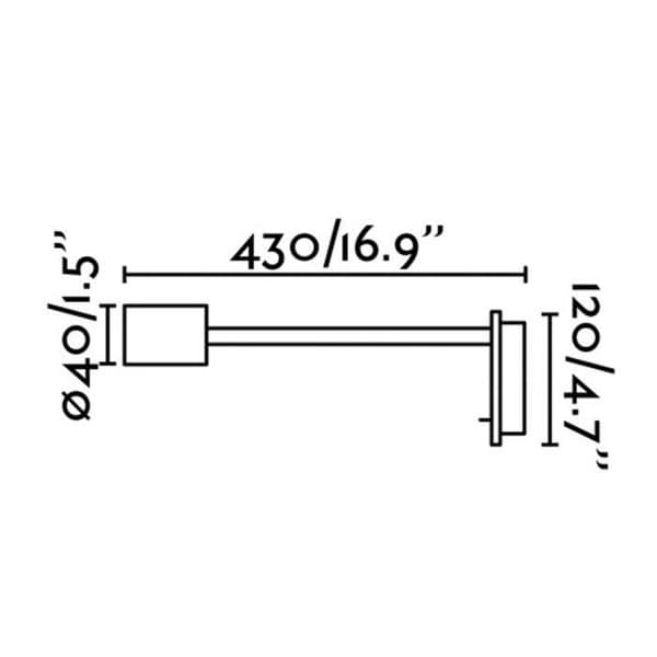 Vägglampa för inomhusbruk - Faro Barcelona - Leser LED-vägglampa (5W)